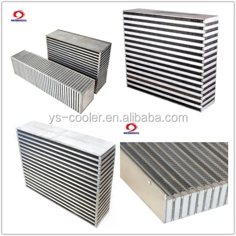 plate and bar aluminum intercooler core