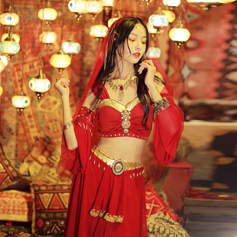 Egyptian sexy dancer goddess cosplay Princess Aladdin professional belly dance costume