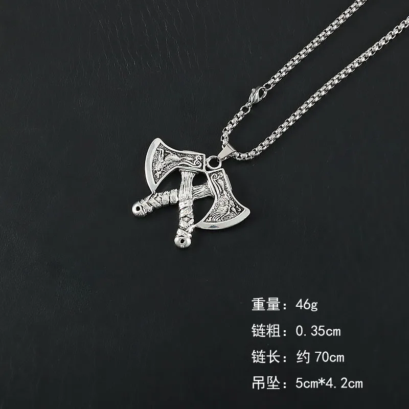 Оптовая продажа популярные модные ювелирные изделия мужские серебряные хип-хоп панк ретро крест из титана нержавеющей стали кулон ожерелье для мужчин