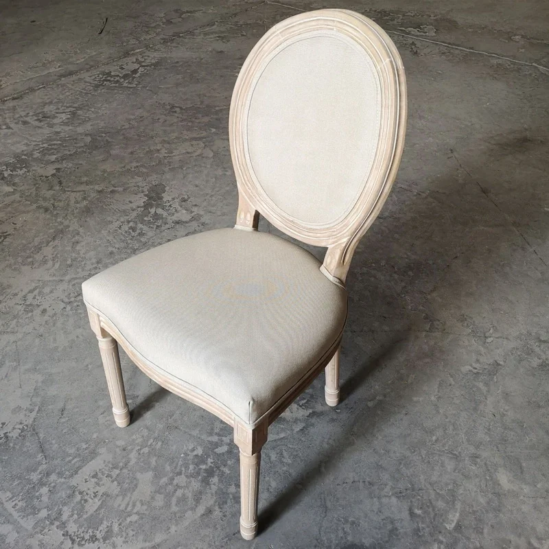 European Style Wedding Dining Chair Hotel Wholesale Antique indoor outdoor Wooden Louis Dining Chair Ghost Chair