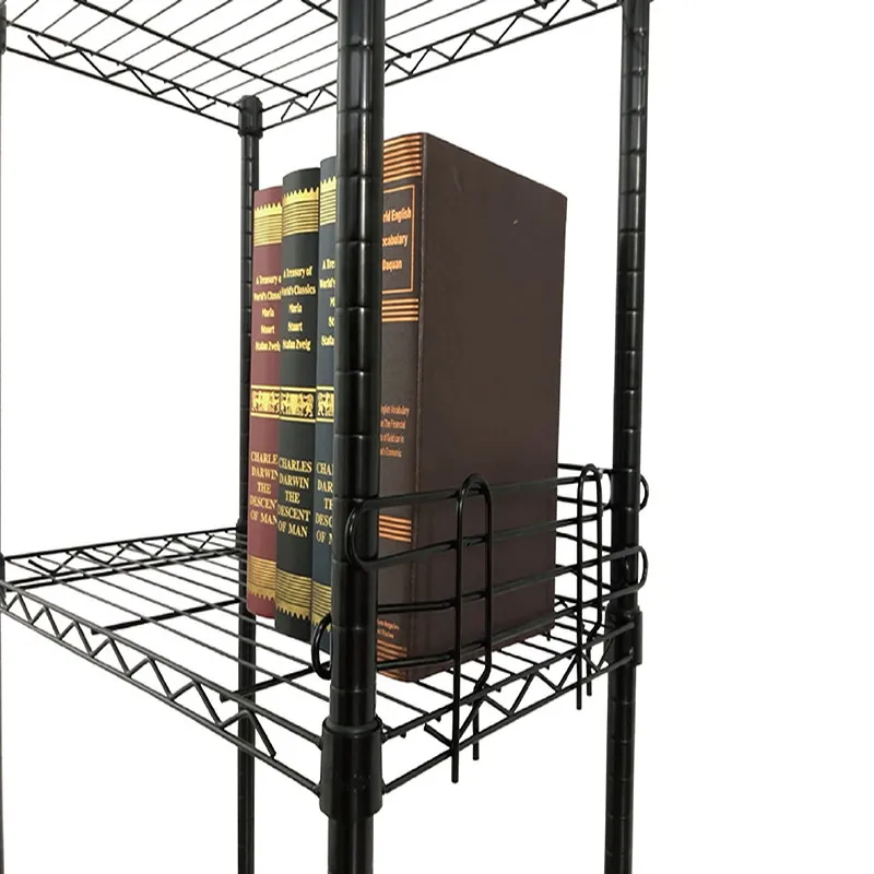 Черный 45 см книжный стопор для полки брандмауэра с креплением-1U Серверная полка ЕА