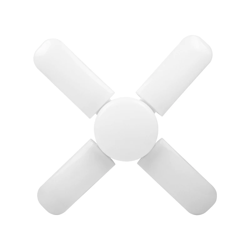 High Watts New Design 45w 60w Deformanle Led Fan Bulb E27 Adjustable Light Foldable Fan Blade Led Light 360 Degree