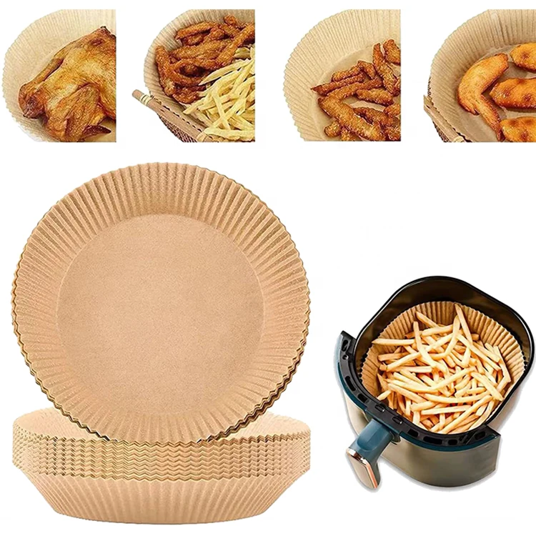 Oil Proof Placement Disposable Liner Set 5.8 Quarts Parchment 50 Pieces Rectangle Paper Foil For Air Fryer