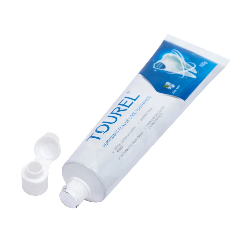 Wholesale OEM Logo Cheap Fluoride Free Natural Peppermint Flavored Teeth Whitening Toothpaste Manufacturer