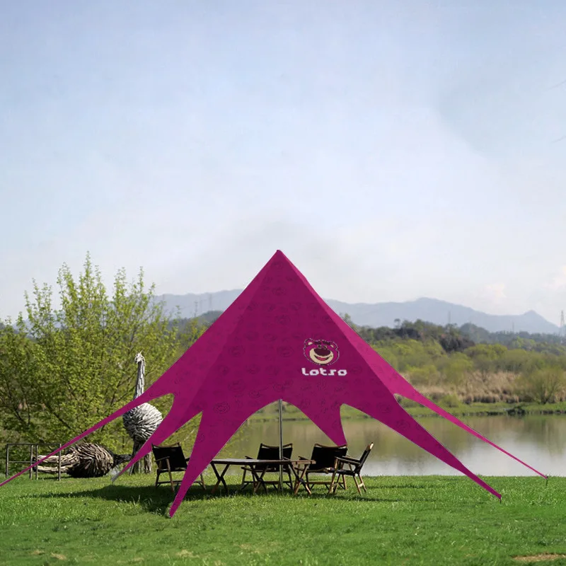 portable outdoor 4m camp canopy tent tienda resort cotton canvas yurt zelt luxury glamping tente de camping