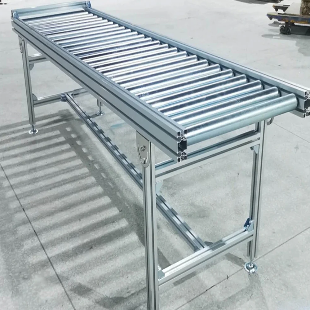 power/gravity manual drum conveyor system, stainless steel electric drum conveyor, used for cardboard boxes