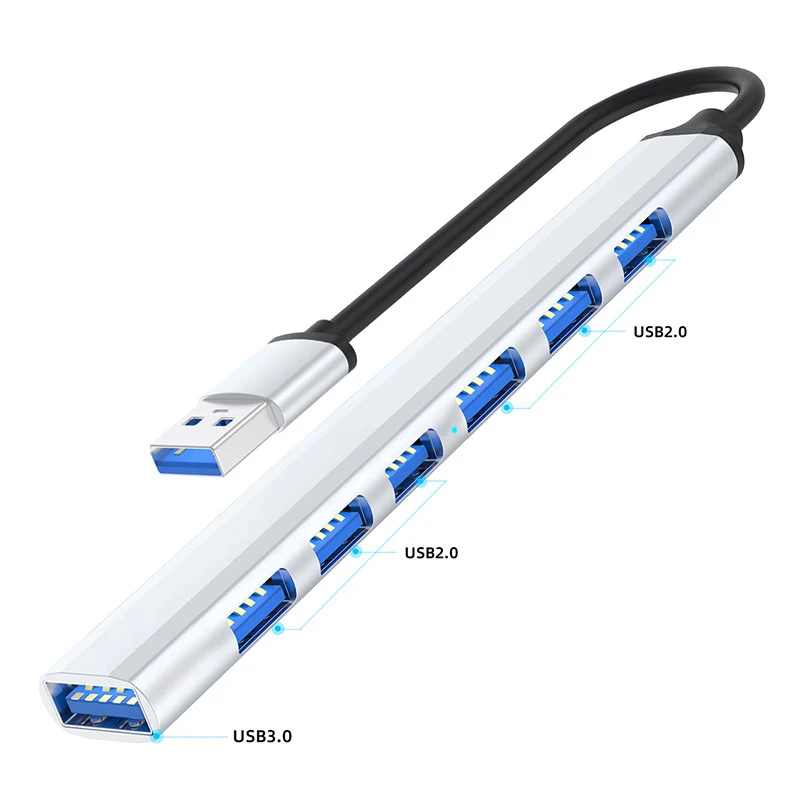 Laptop Docking Station 7 in 1 Dock Dual USB C Hub Multi USB Docking Station USB3.0 USB2.0