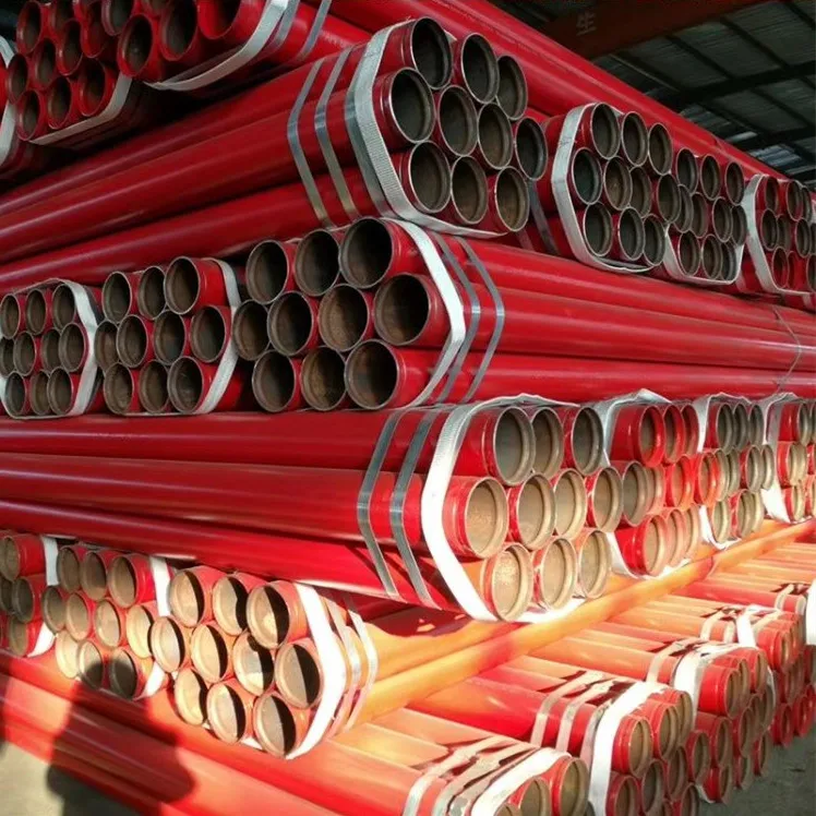 ASTM A135 Standard SMLS Seamless Pipe Red Fire Fighting Pipes