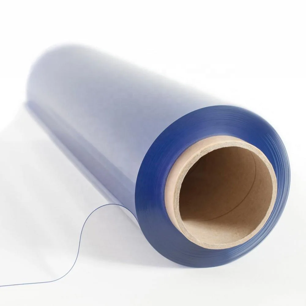 Wholesale custom transparent soft pvc film 2mm pvc plastic packaging film whole roll for tablecloth