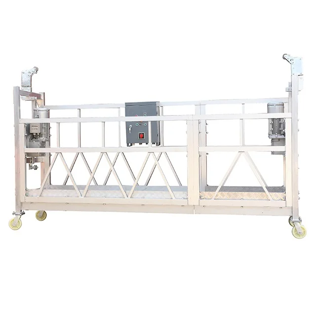 zlp1000 temporary aluminum alloy suspended platform/climbing stage wall suspended platform
