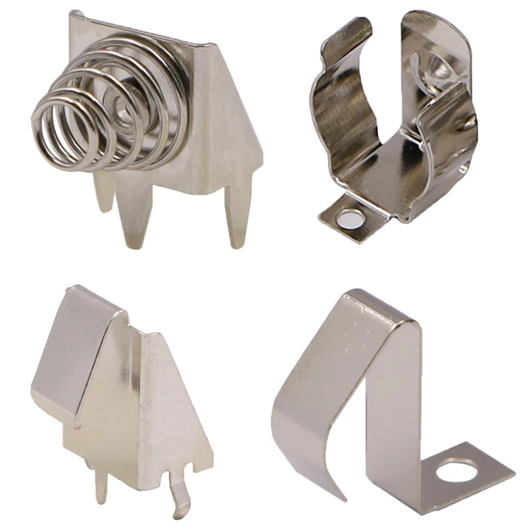 Cylindrical 4680 26650 Gp23A Aa 3 Smt Casing Cr2032  Cr123 battery Holder Takaxhi Aaa Contacts Clips 9 Volt18650 Battery Clip 4