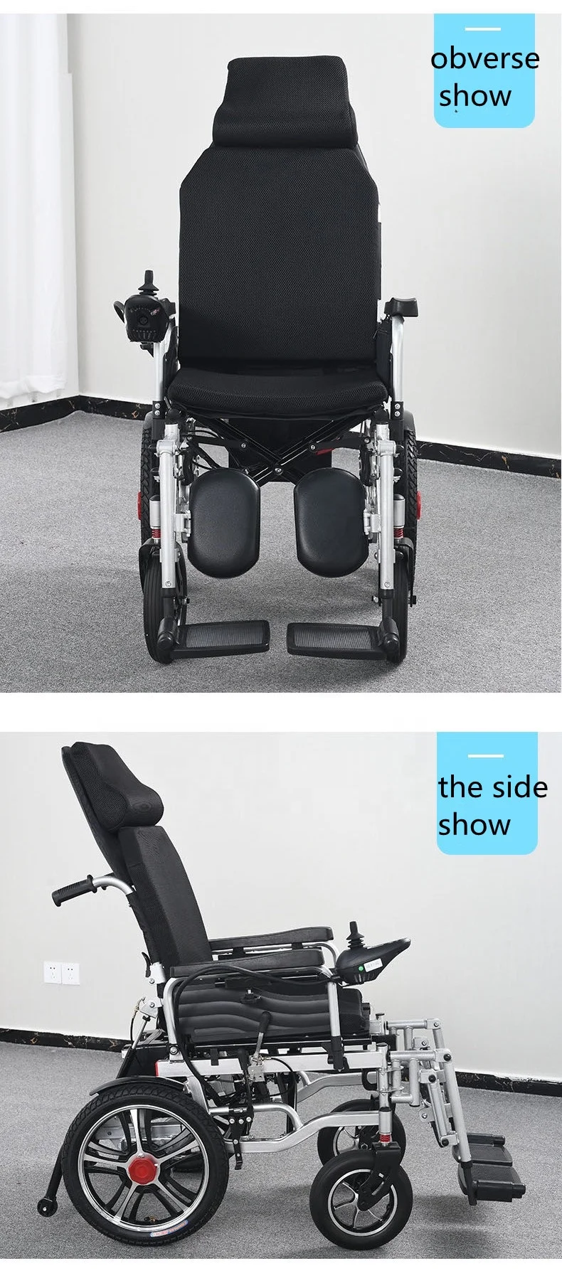 2022 new Steel self-propelled wheelchair handicapped wheelchair stair climbing powered wheelchairs