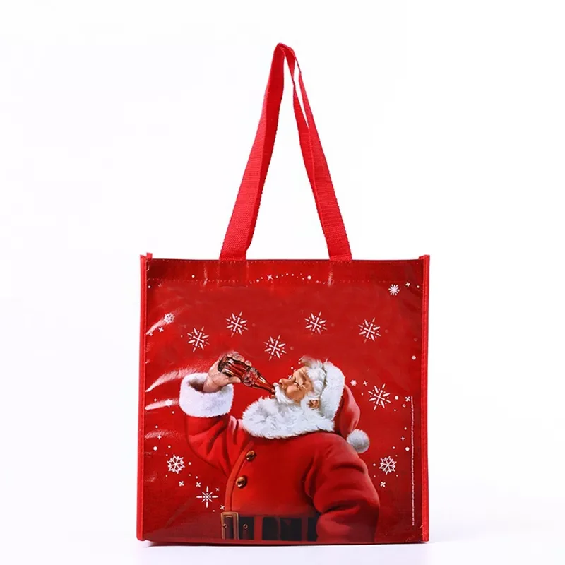 Customized Printing Extra Large Reusable Shopping Tote Bag Recyclable Laminated Pp Woven Bag