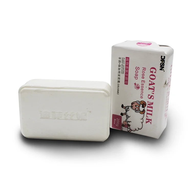 Soap-based whitening goat soap organic natural flower and fruit paddle pattern shower soap