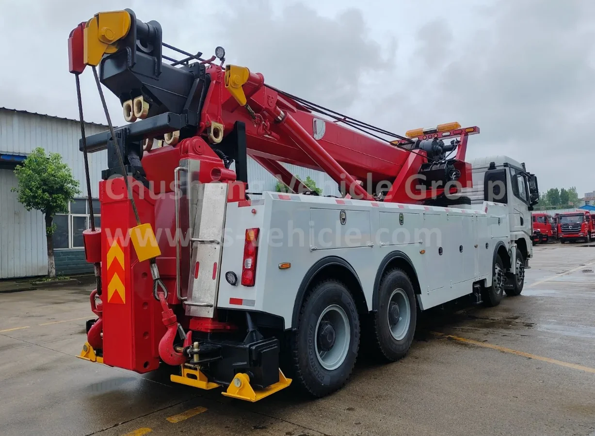 Hot sale Shacman X3000 Wrecker Truck 60t Lifting All Rotation Towing Truck rescue towing equipement truck