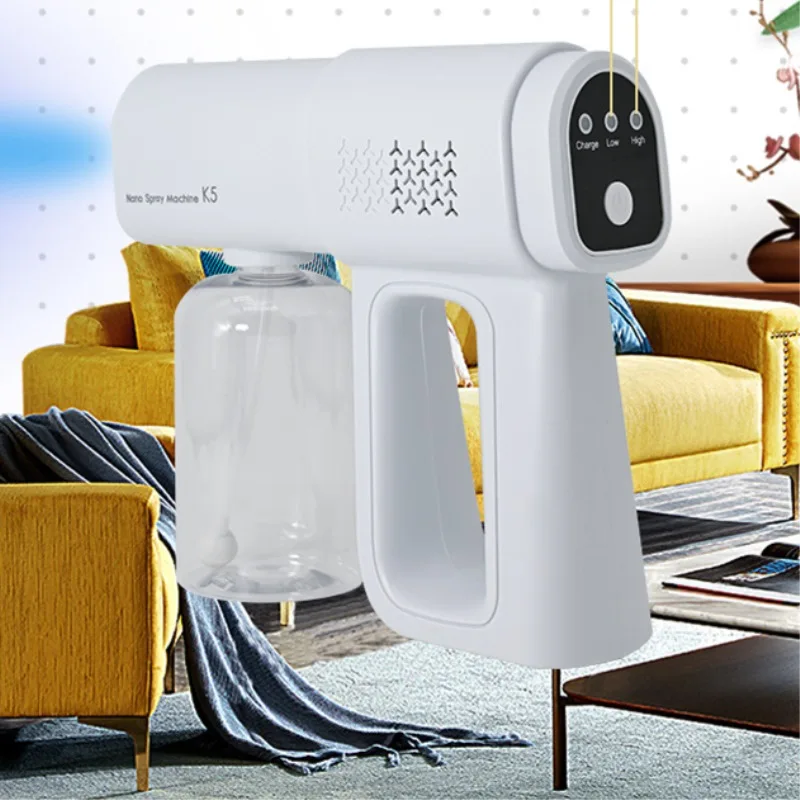 handheld K5 Blue Light Nano Disinfection sanitizing spray gun nano disinfectan spray gun