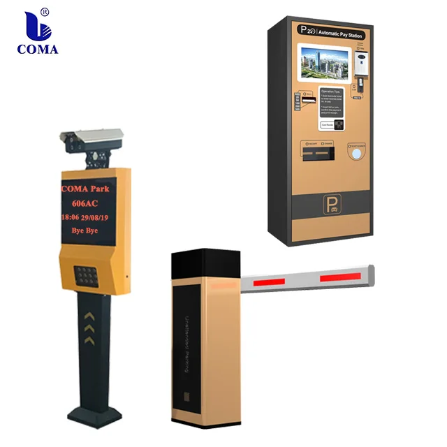 Automatic car parking ticket dispenser system vehicle