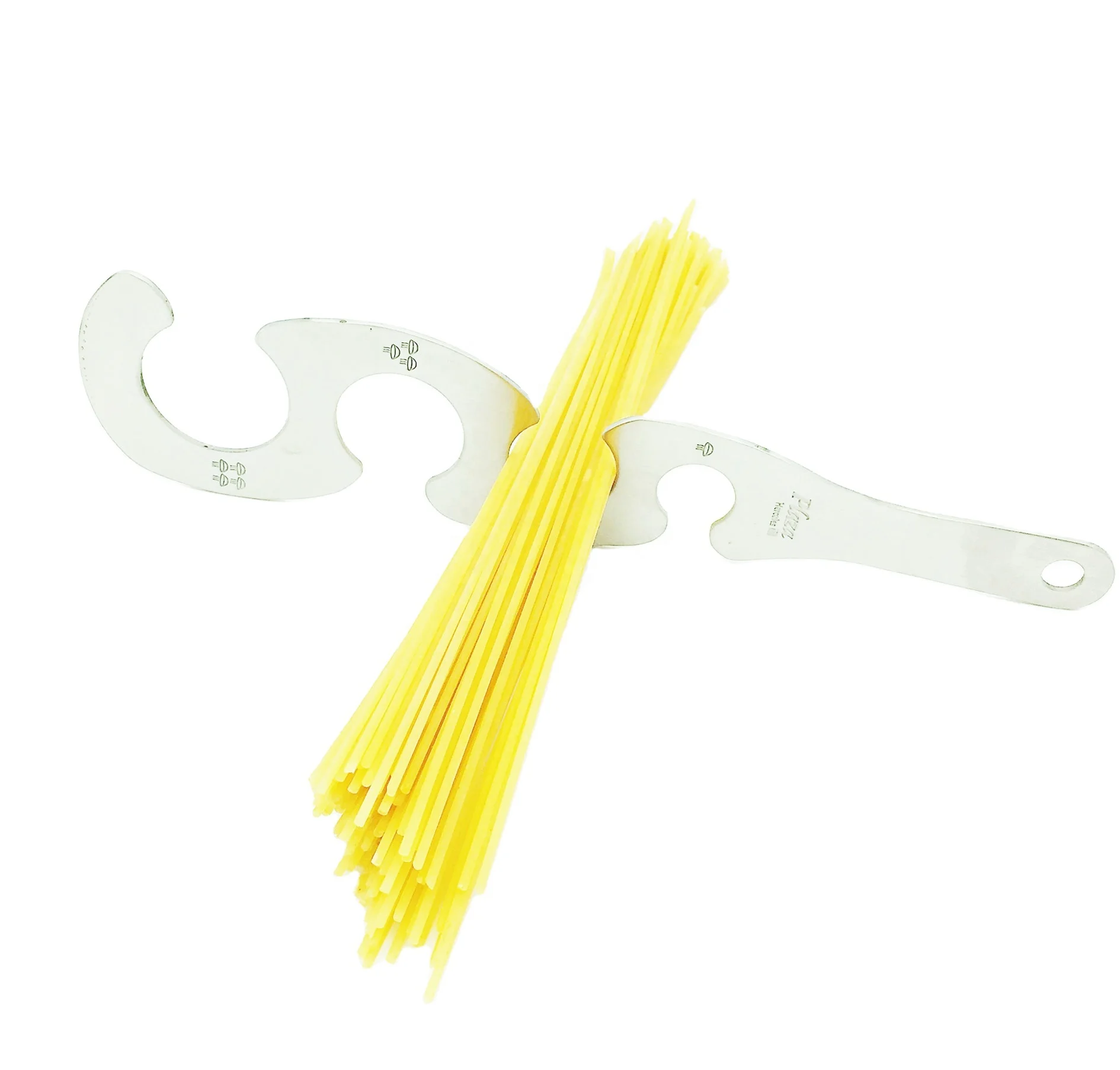 Stainless Steel Spaghetti Measuring Tool Spaghetti Measuring Ruler Kitchen Gadget S-shaped Spaghetti Ruler