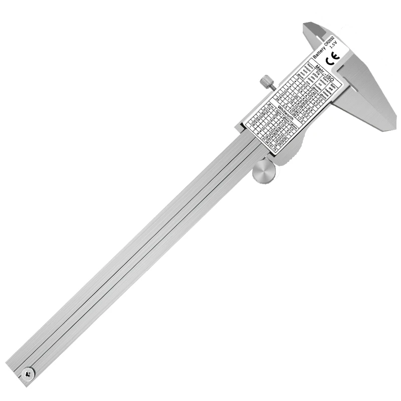Stainless steel vernier caliper Thickness Gauge  Measuring Tool 150mm 200mm Micrometers Stainless-Steel Digital Vernier Calipers