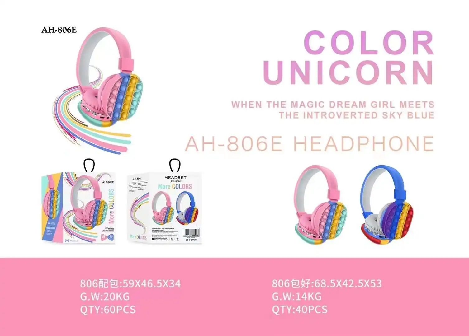 Headset New Gaming TWS cheapest Wireless Kids Waterproof Children Cool Sport AH-806E Headphones