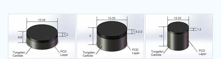  Вставки Zhuzhou Jinxin 1308/1313 PDC вставки для