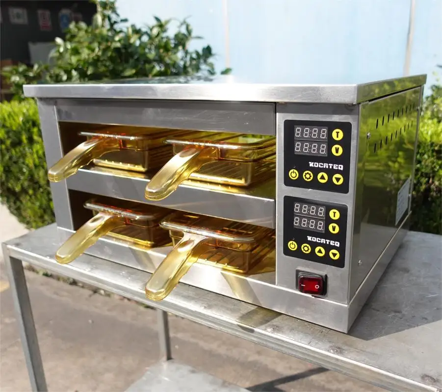 Fast Food Restaurant 2 3 4 Layer Commercial Hot Food Display Hamburger Meat Warmer