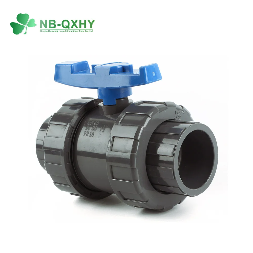 Wholesale UPVC CPVC Plastic Valves PVC Double True Union Ball Valve for Water Supply Plumbing Fittings