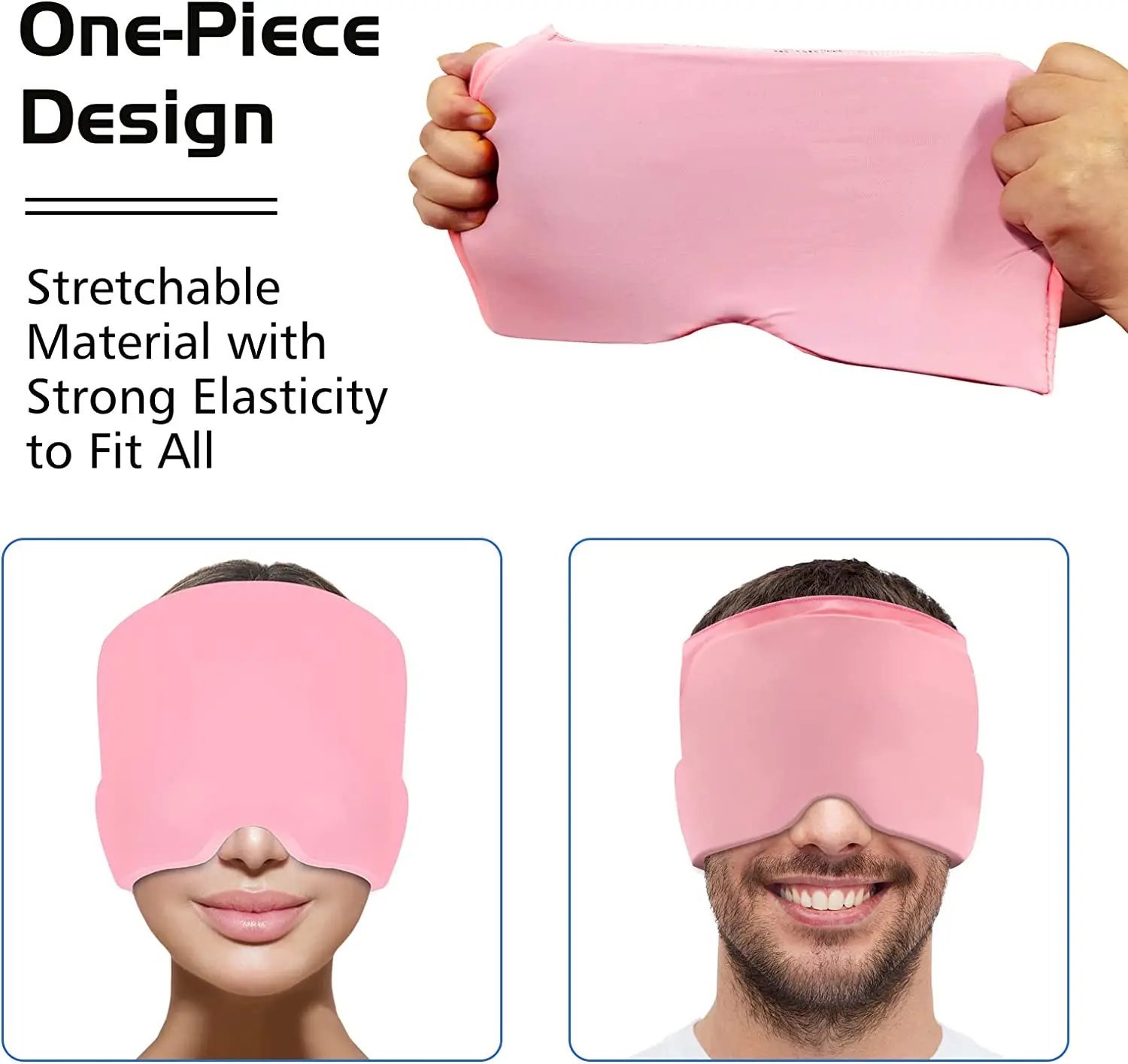 Medical Plastic Material Shipping Full Body Head Reusable Gel Ice Pack Cap For Hat