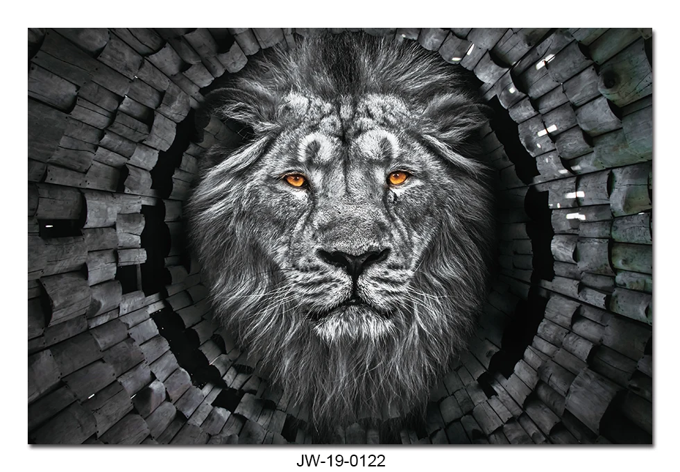 Fierce Lion Decorative Painting - Wall Art for Modern Homes and Offices