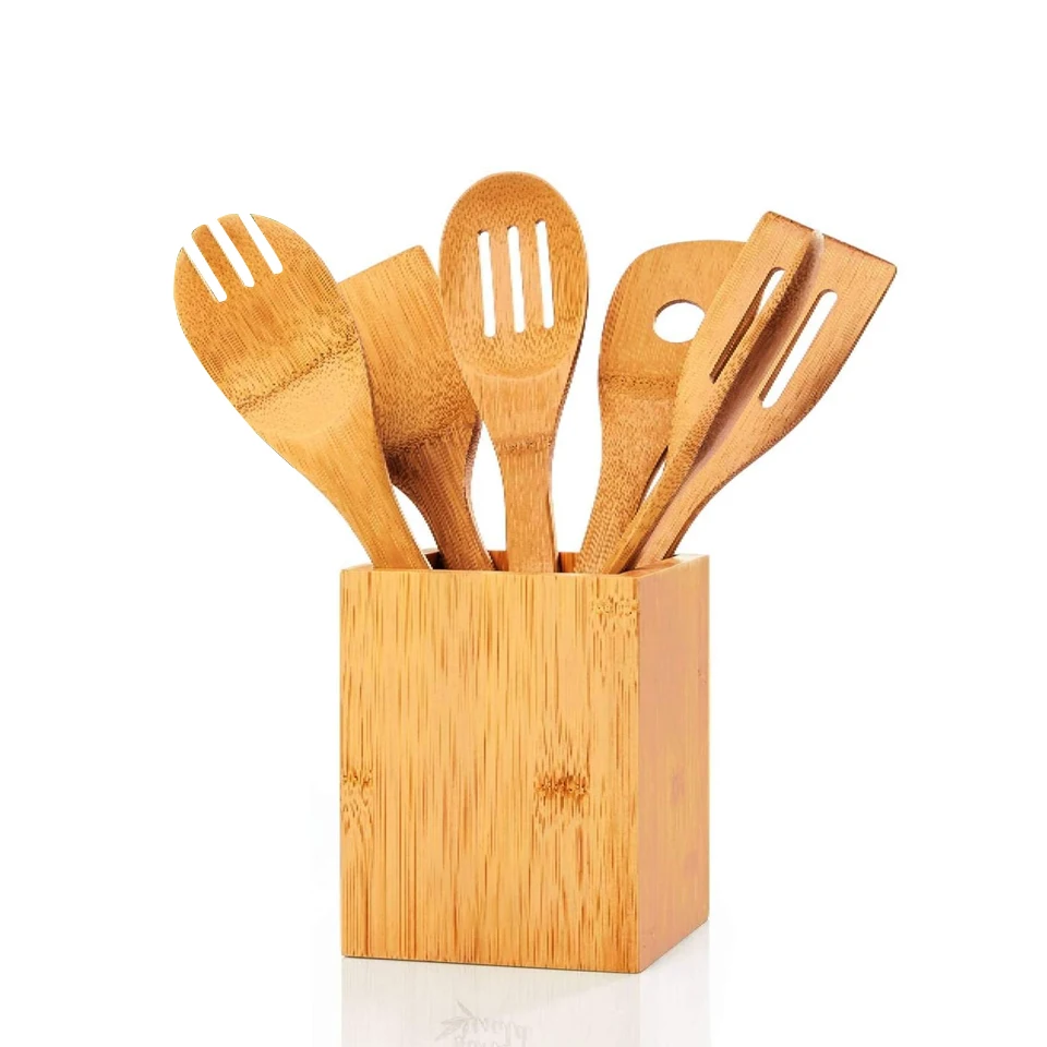 Amazon sells Eco-Friendly kitchen utensils and appliances   Wooden flatware set  kitchen cook utensil set