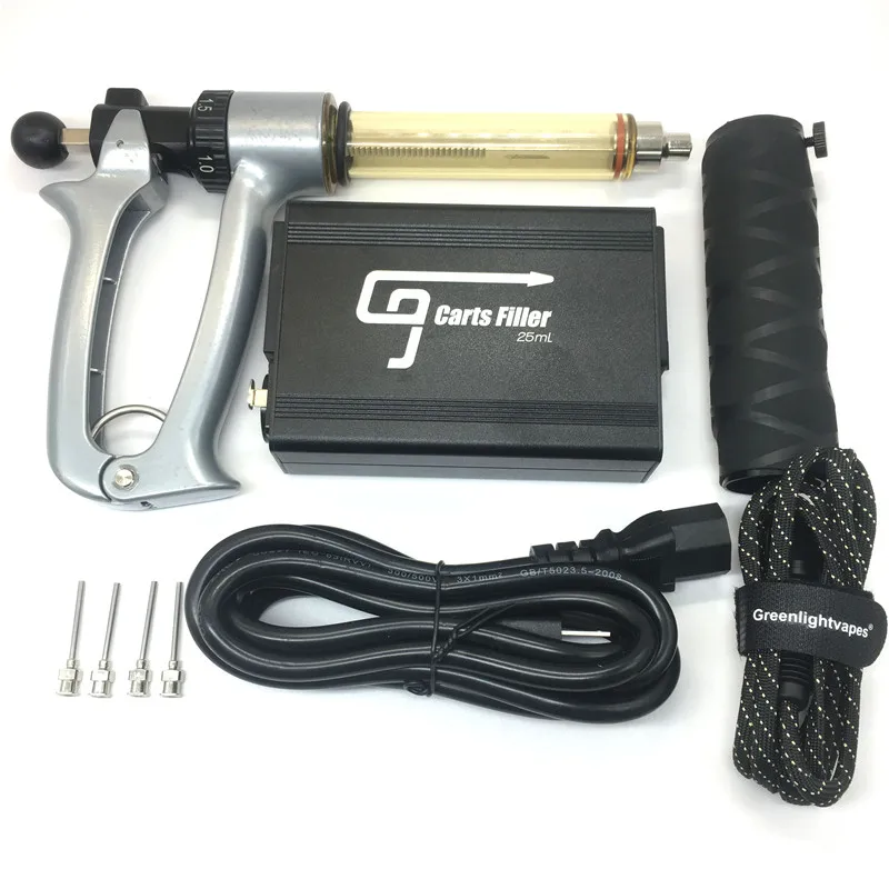 
E Cig CBD Oil Vape Cart Filler Machine 0.5ml 0.8ml 1ml Cartridges Distillate Oil Filling Gun 