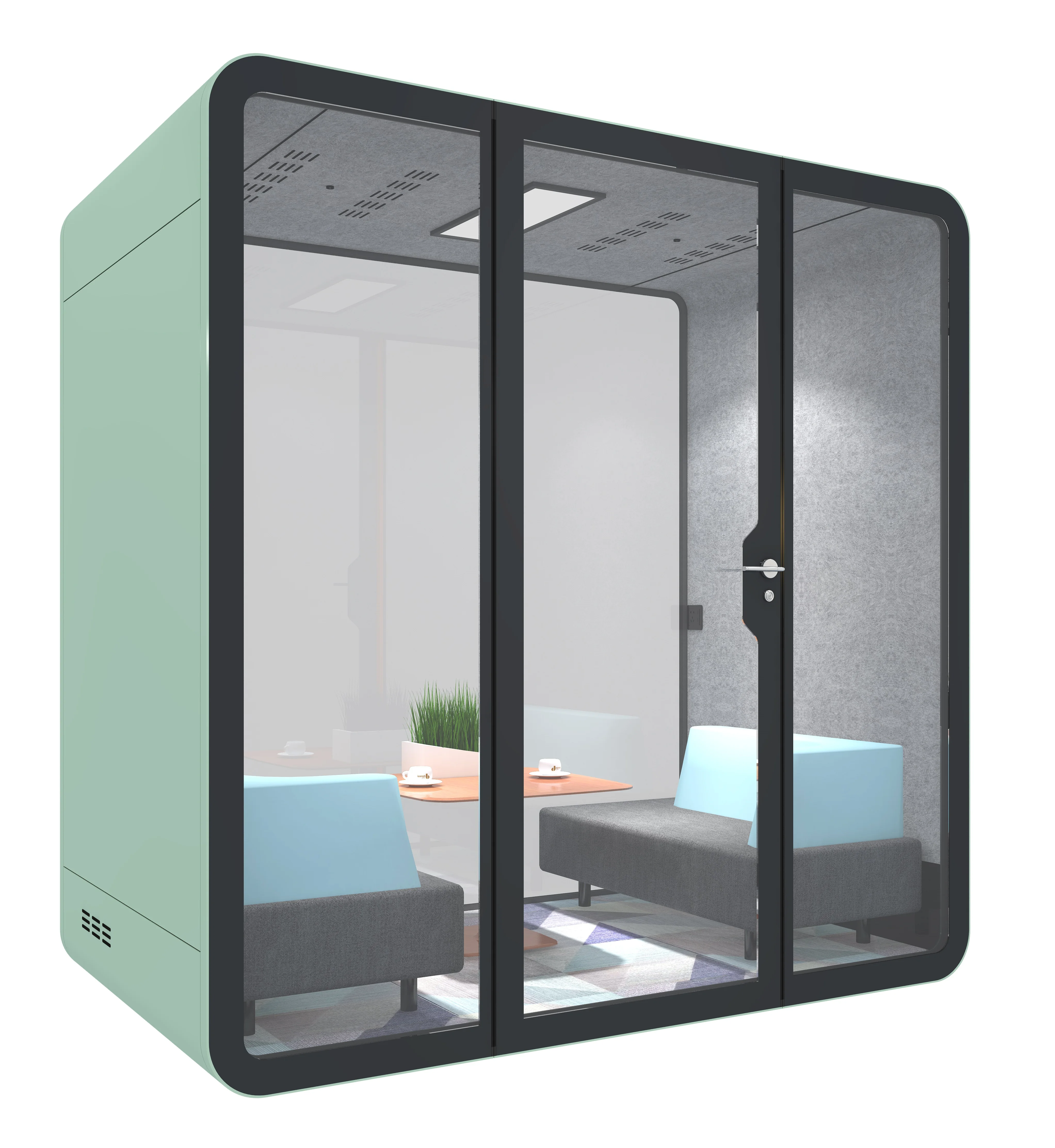Modular soundproof private meeting room pods office 31bd noise reduction acoustic booth