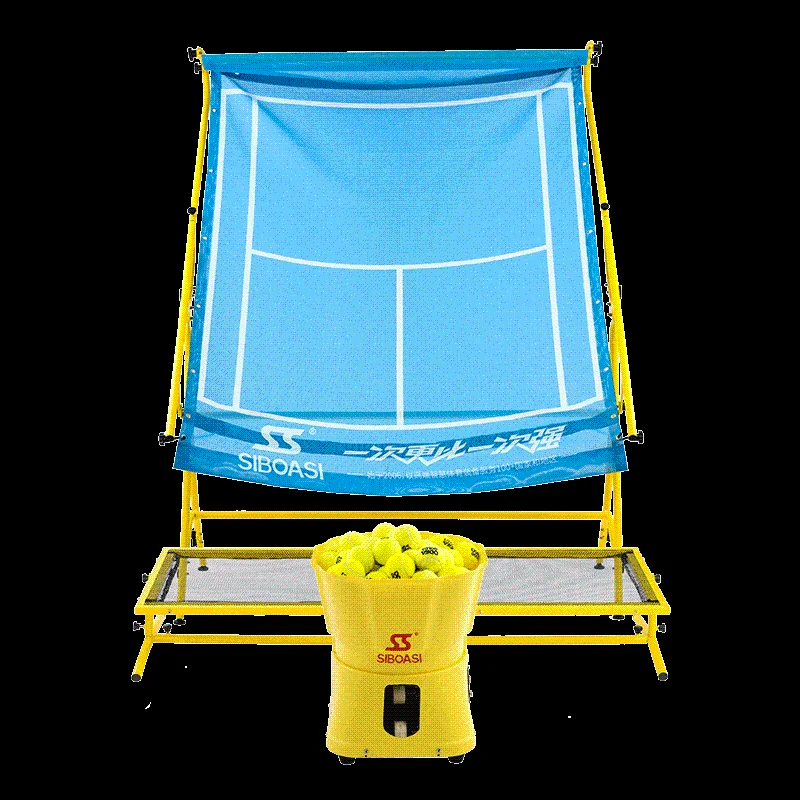 
Family use ball rebound training machine automatic tennis court equipment for players 