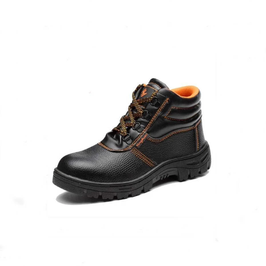 Genuine Leather Safety Shoes with Steel Toe Cap Work Boots