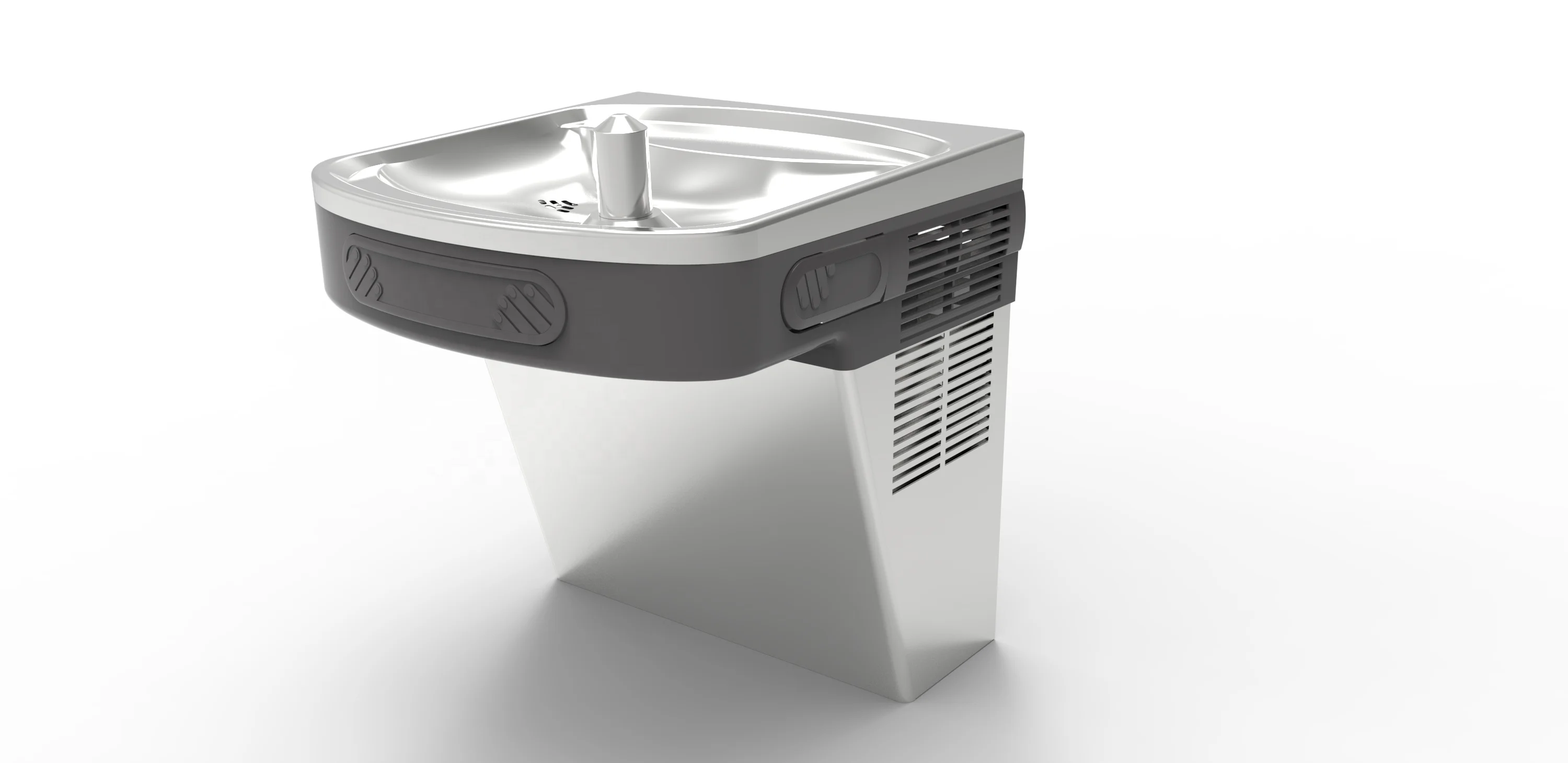 Stainless Steel Wall Mounted Cold Drinking Fountain for School, Drinking water fountain