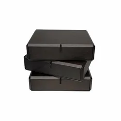 Modern wooden black white nightstand bedside table for bedroom