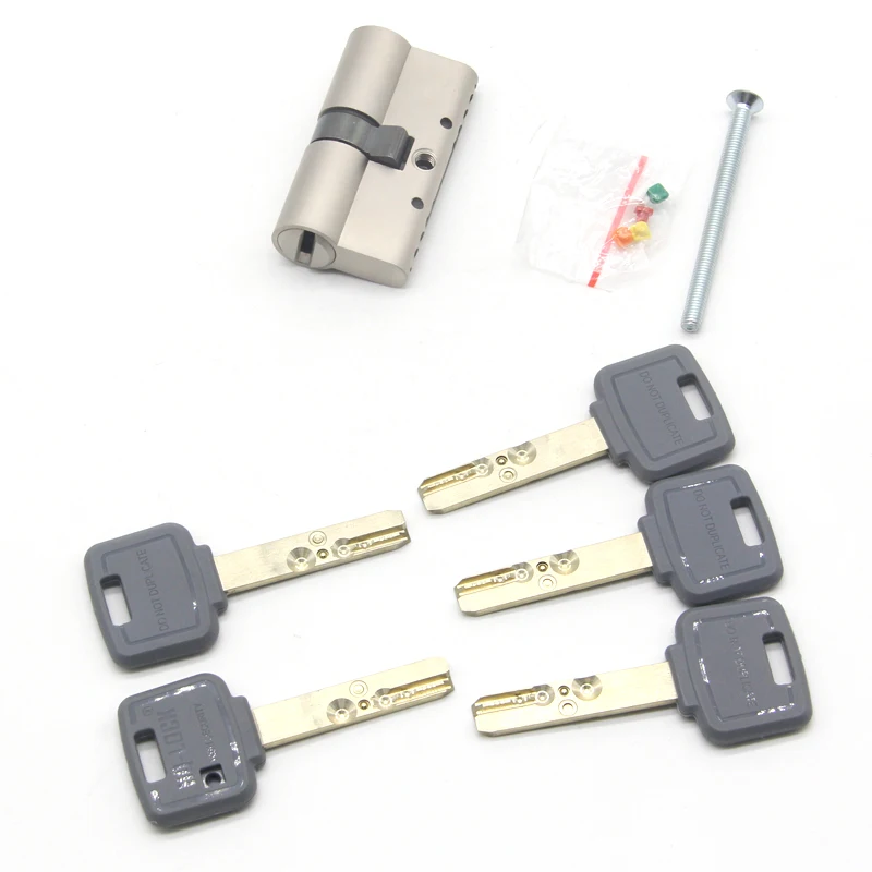 *High quality double open euro cylinder lock anti drill door lock cylinder