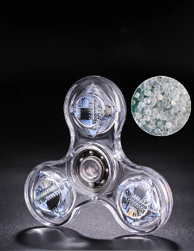 High Quality Customized Logo Fidget Spinners Hand Toys Relieve Pressure Luminous Toys For Promotional Gift