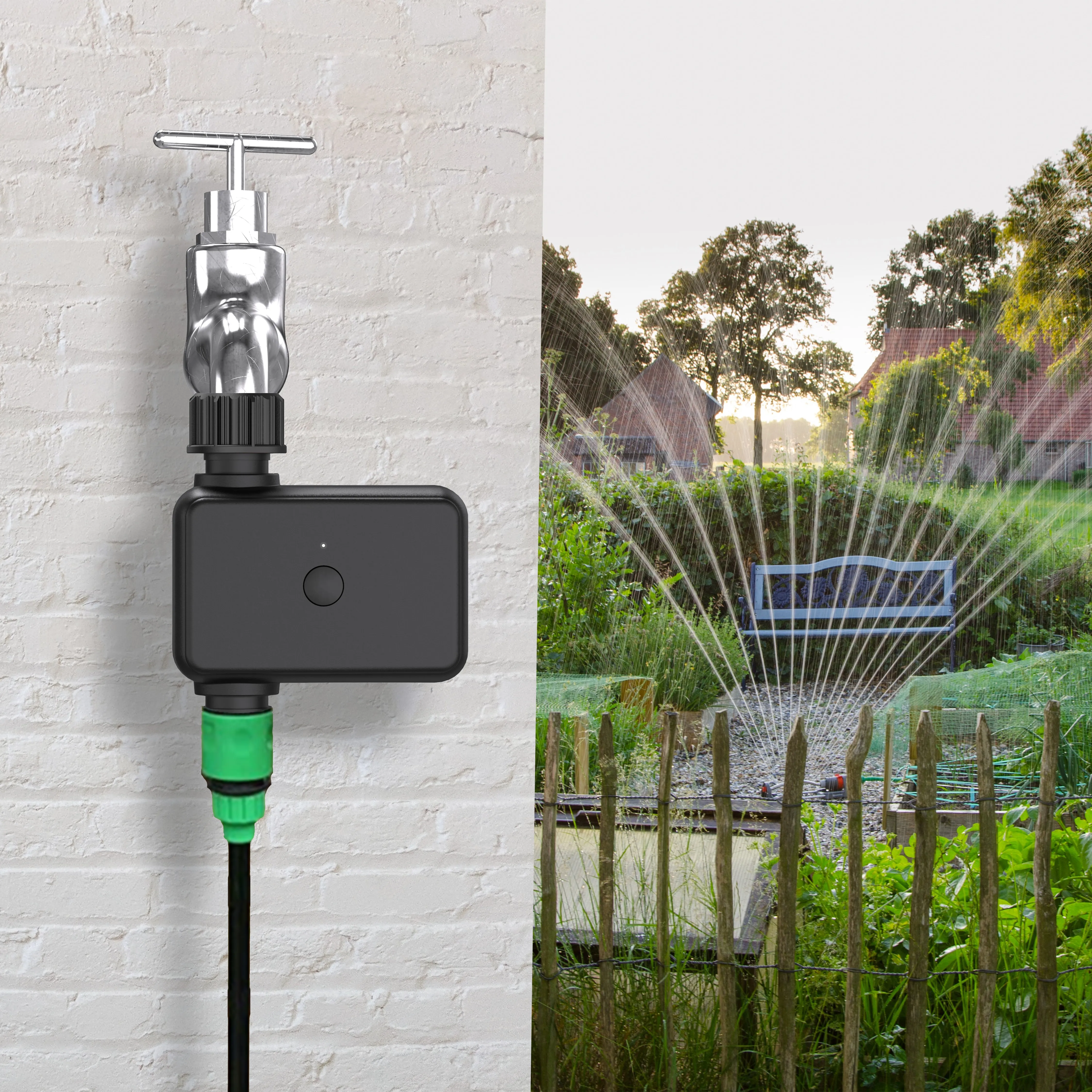 Department store Intelligent valve faucet 3/4 1/2 hose drip smart garden irrigation watering timer