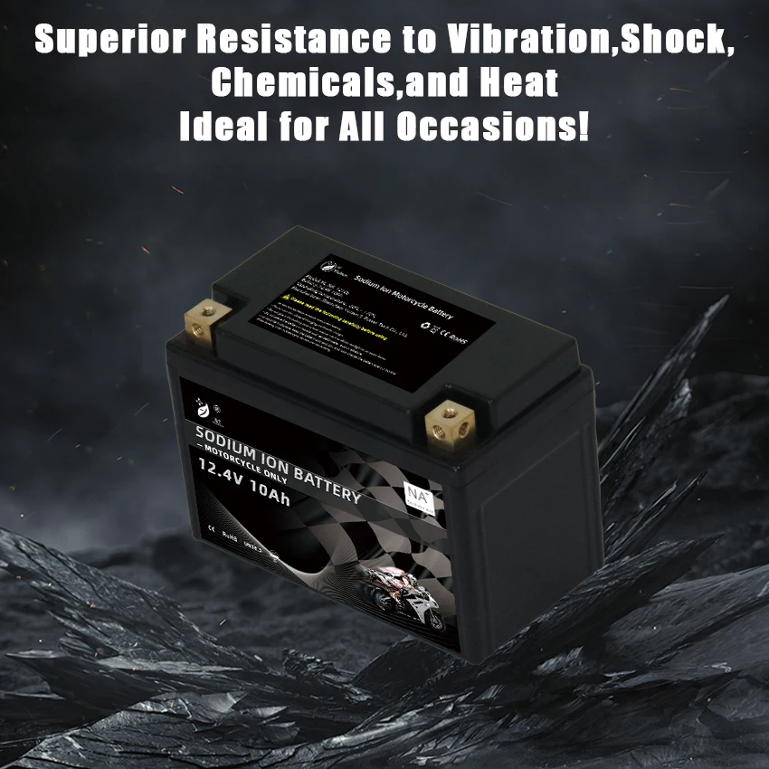 High C-rate 300CCA Sodium-ion Motorcycle Starter Battery 12V 10Ah SIB for Motorcycles Jet Ski Motocross ATV