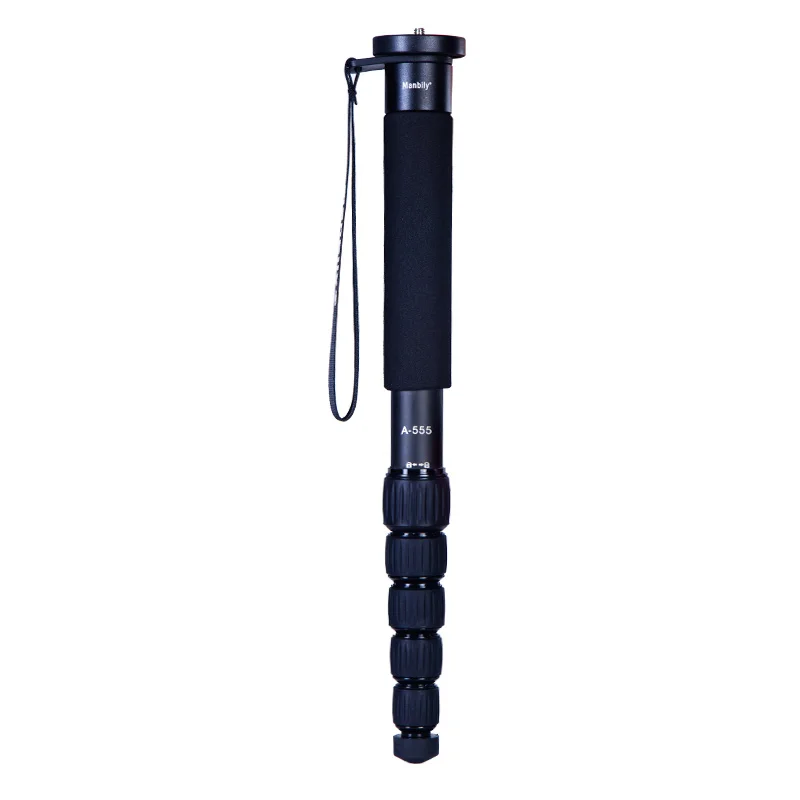 
Manbily foshan photographic equipment aluminum Lightweight Portable Extendable hand held unipod monopod for dslr camera A 555 