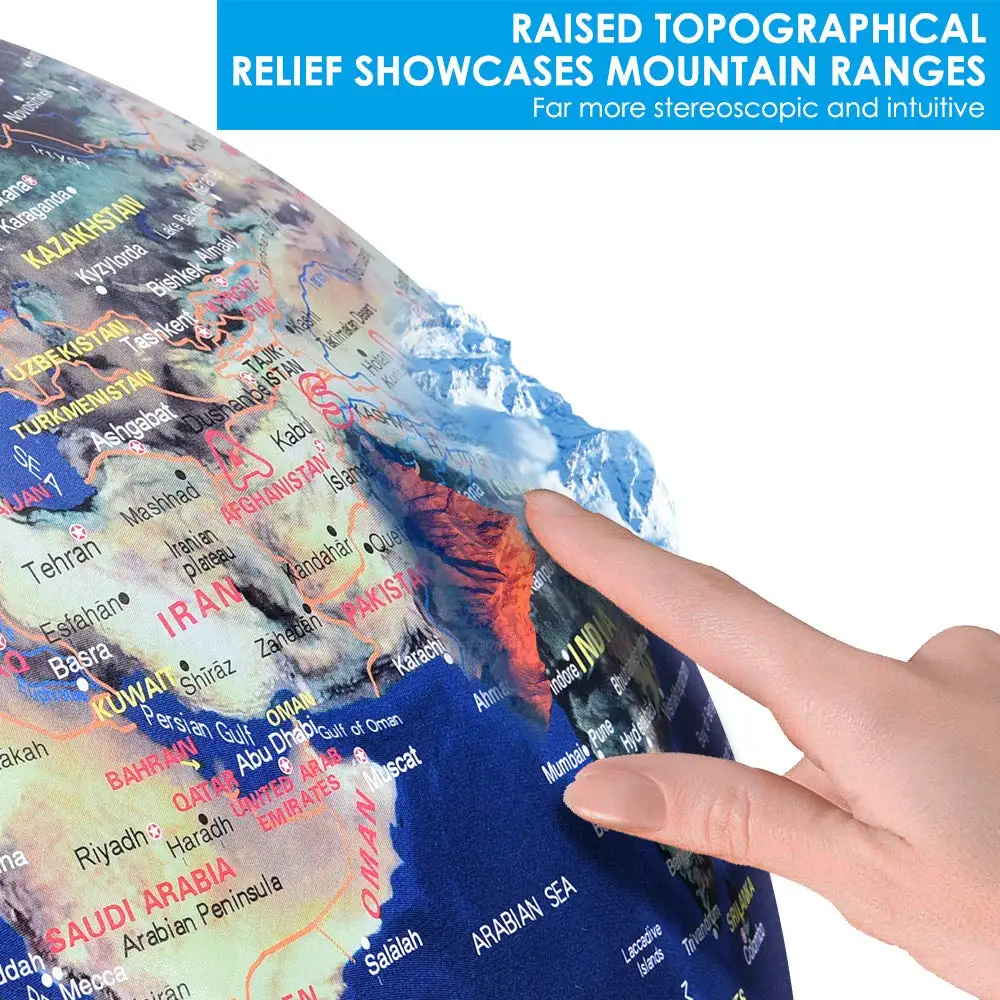 
Dipper 43cm Large World Map globe School Geography Educational Tool Toy Home Office Ornament floor globe 