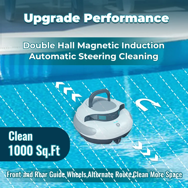 Water Sport 3H Fast Charge 100 Mins Long Lasting Cordless Automatic Robot Swimming Pool Vacuum Cleaner