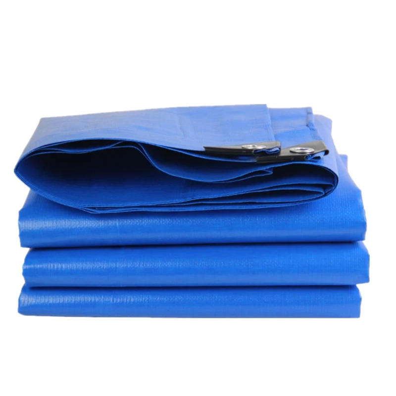 6x6m waterproof orange blue pe tarpaulin sheet for roof cover