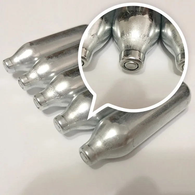 
High quality stainless steel mini co2 gas cylinder 12g 16g cylinder 