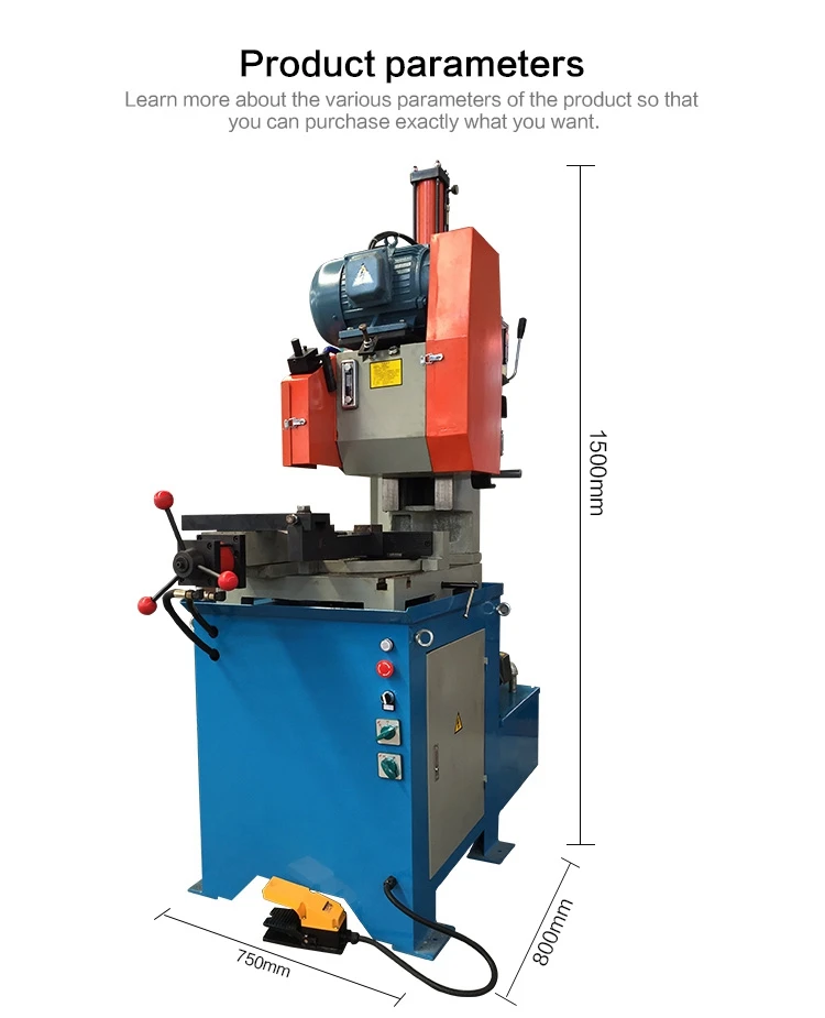 Hot-selling 425 hydraulic automatic pipe cutting machine China factory direct sales