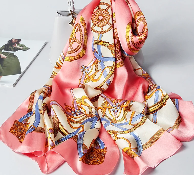 silk fabric printed 100% mulberry silk for scarf silk saree pajamas