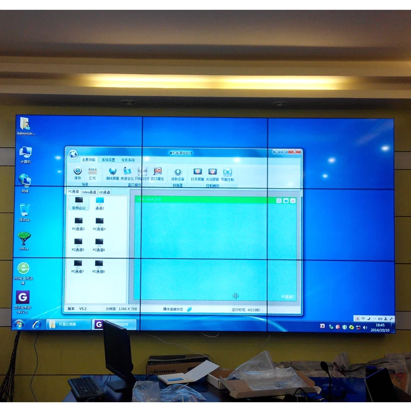 2023 multiple advertising 4k lcd video wall display multi screen did lcd video wall