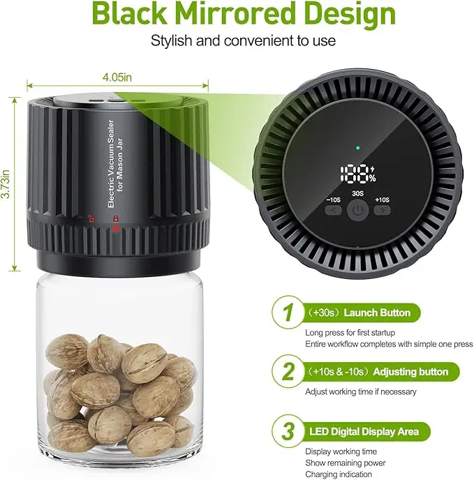 MINI Portable Home Kitchen Electric mason Jar Vacuum Sealer for fresh food storage