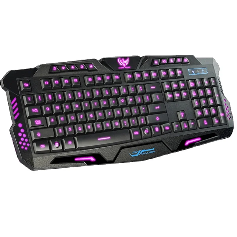 
dushifangyuan M200 three-color backlight keyboard mechanical hand game keyboard WIS eat chicken keyboard 